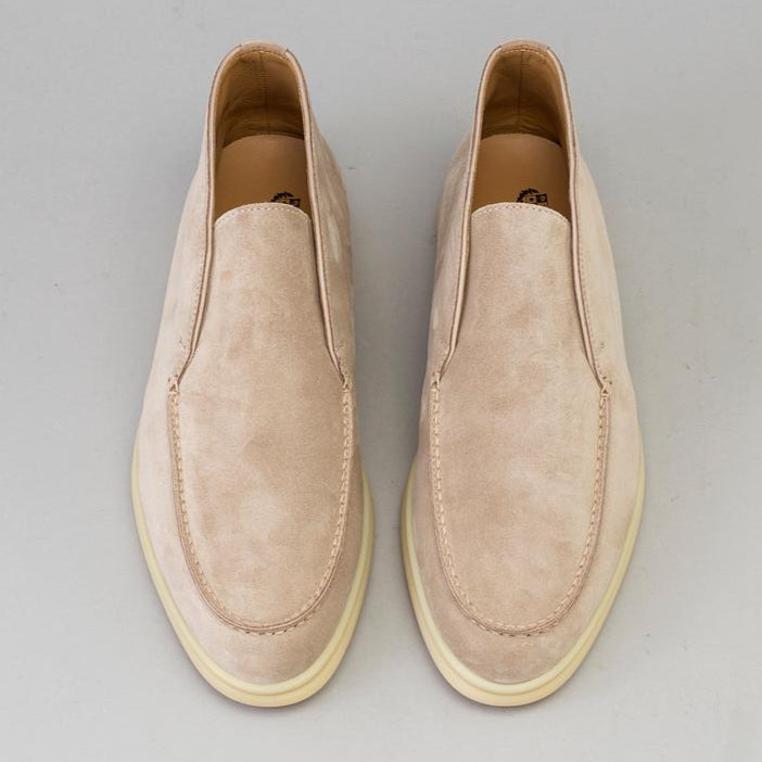 Loro Piana Open Walk Ankle Suede Boots - Sandstone (D044)