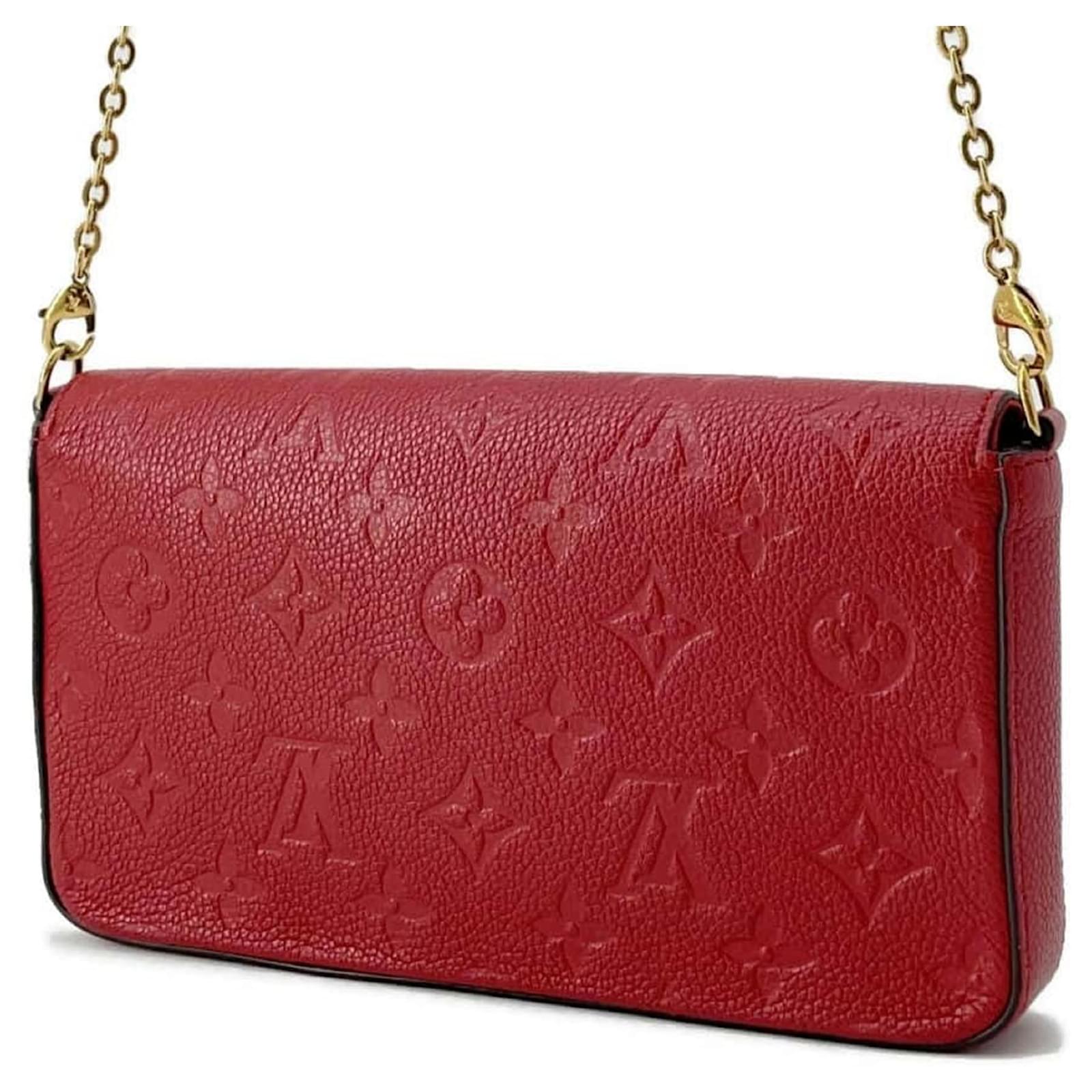 Louis Vuitton Pochette Félicie Wallet Shoulder Bag - Red