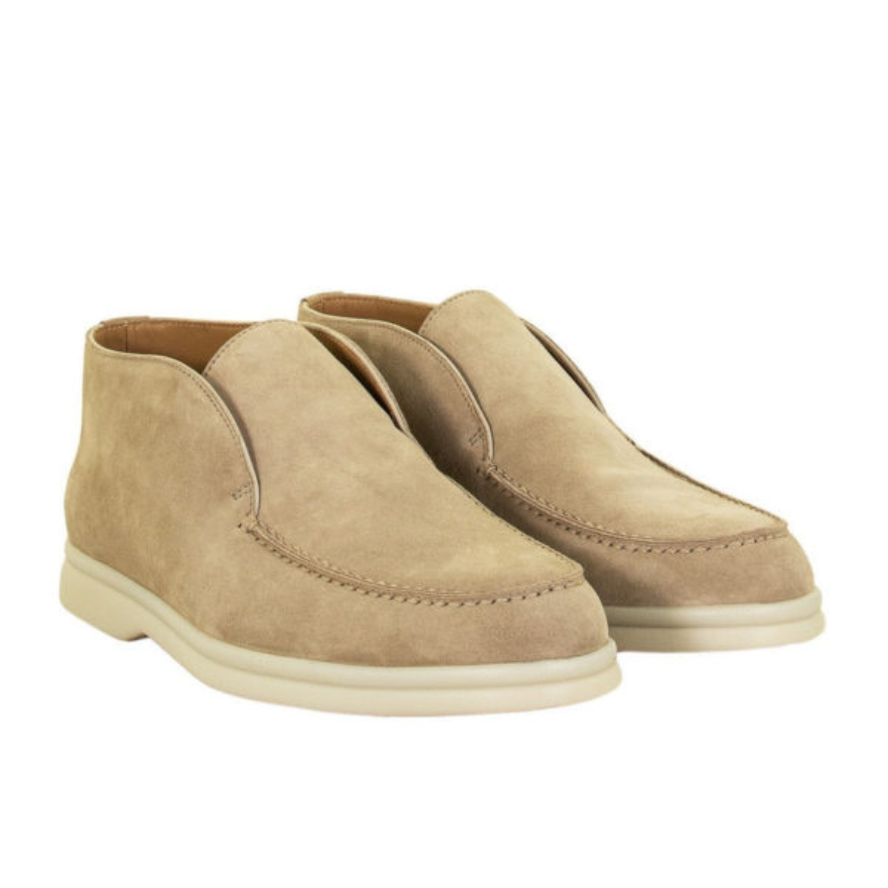 Loro Piana Open Walk The Comfort of Elegance® Ankle Boots – Light Wood Smoke (H755)