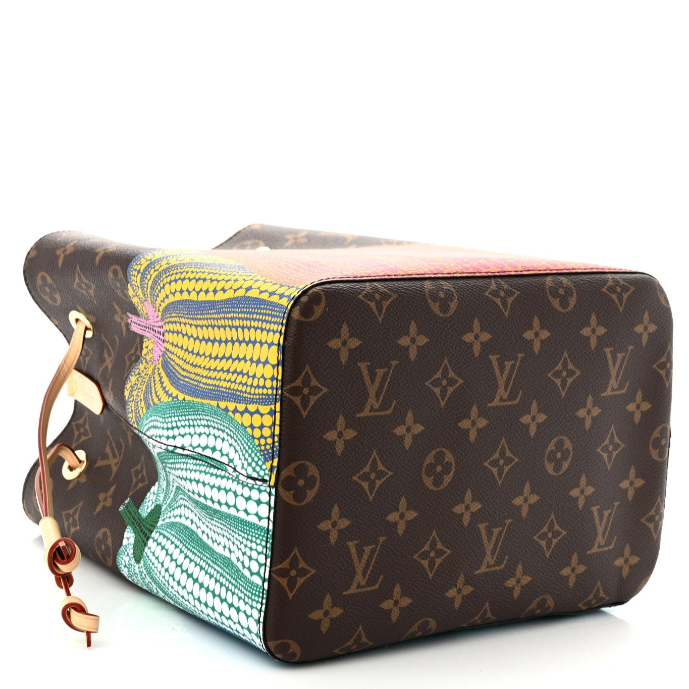 Louis Vuitton x Yayoi Kusama Pumpkin NéoNoé MM Bucket Bag - Brown