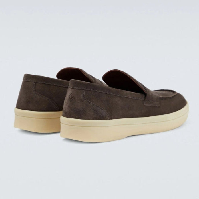 Loro Piana Ultimate Walk Suede Loafer - Dark Brown (213)