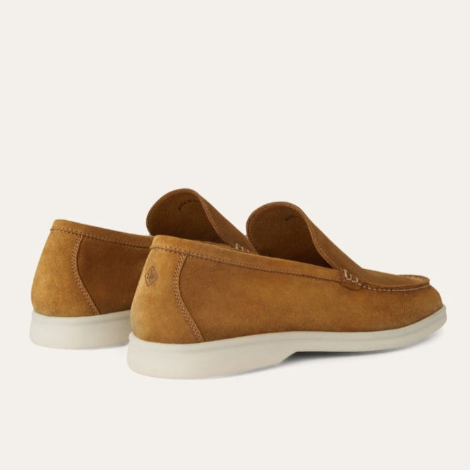 Loro Piana Summer Walk Suede Loafer - Tan (HD96)