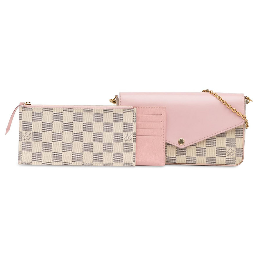 Louis Vuitton Pochette Félicie Damier Wallet - Azur Pink