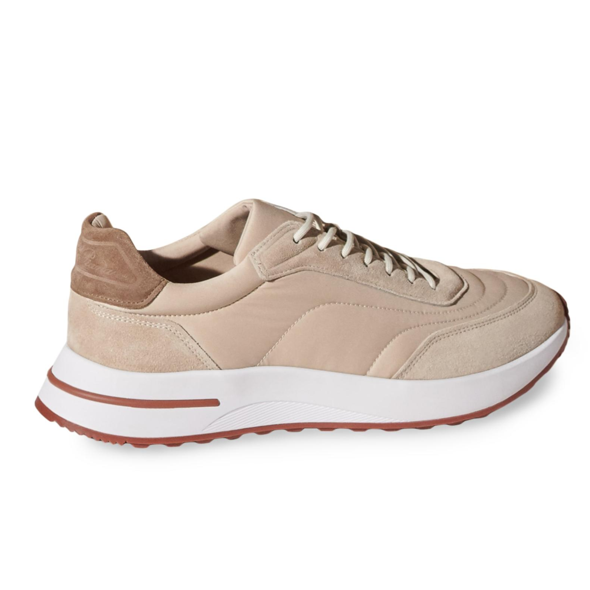 Loro Piana Weekend Walk Suede Sneakers - Sand Shell