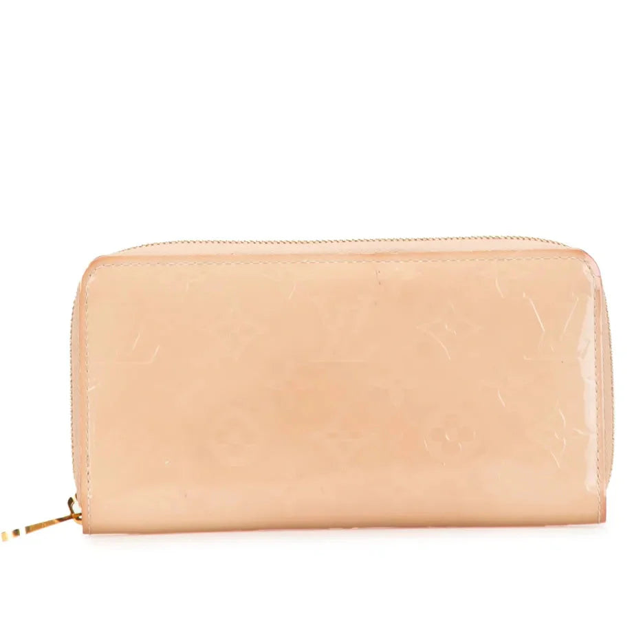 Louis Vuitton Monogram Vernis Zippy Wallet - Beige