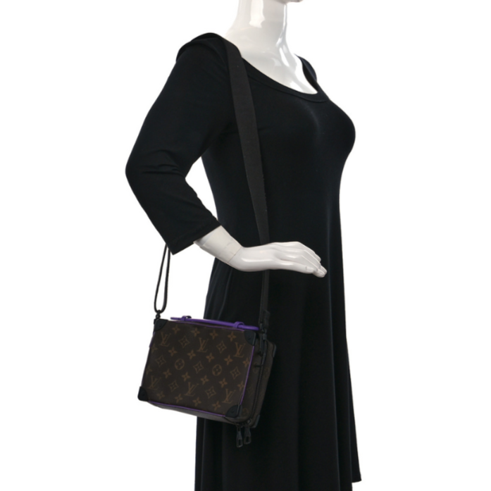 Louis Vuitton Monogram Macassar Handle Soft Trunk - Purple