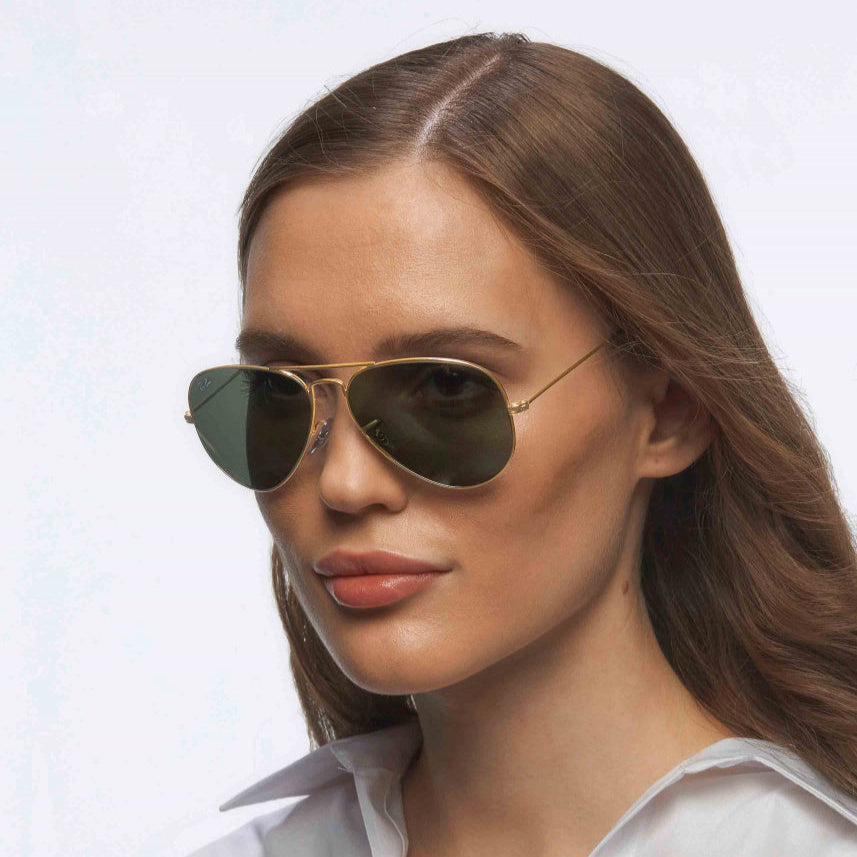 Ray Ban Aviator Classic RB3025 L0205 Gold Frame Sunglasses