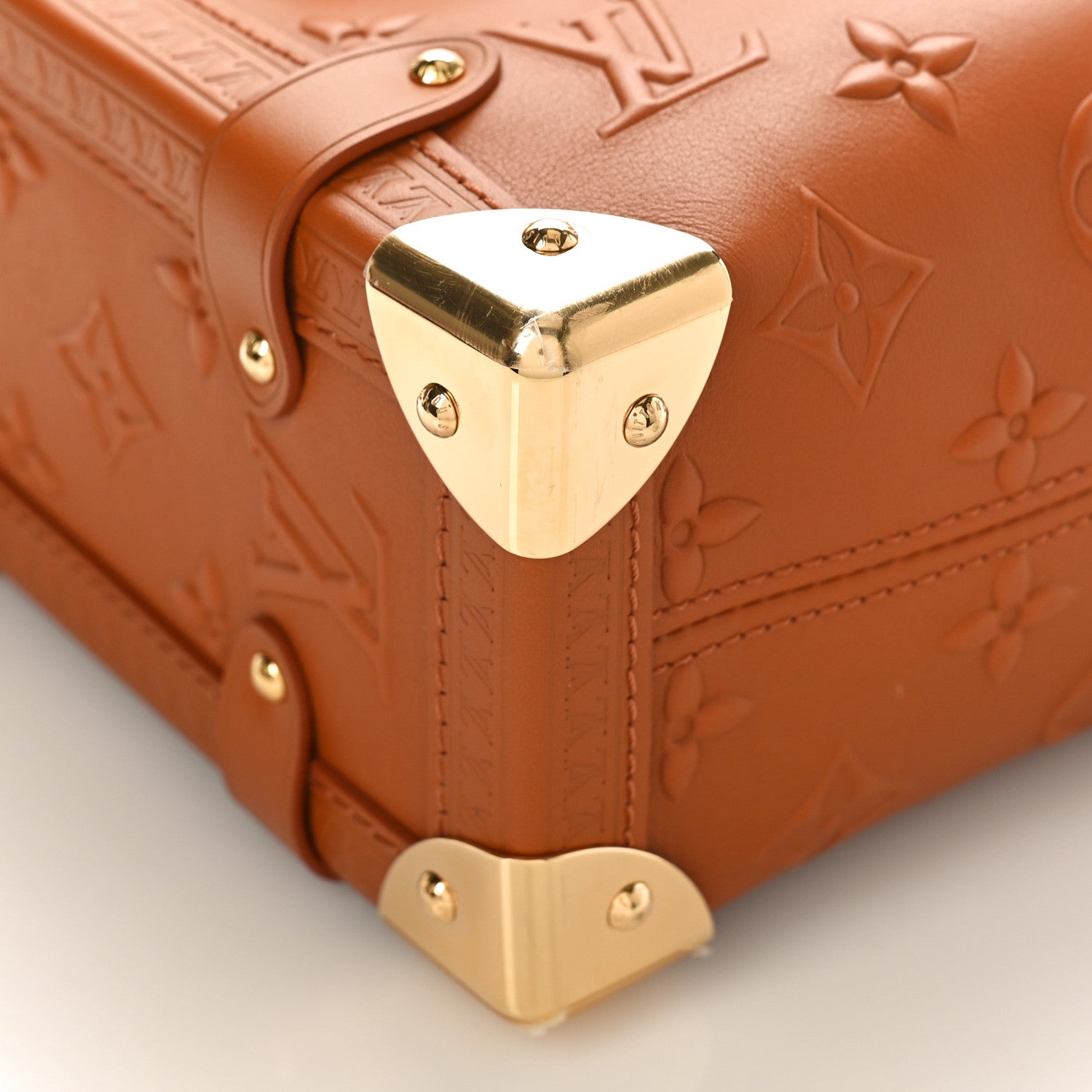 Louis Vuitton Side Trunk MM Clutch - Tan
