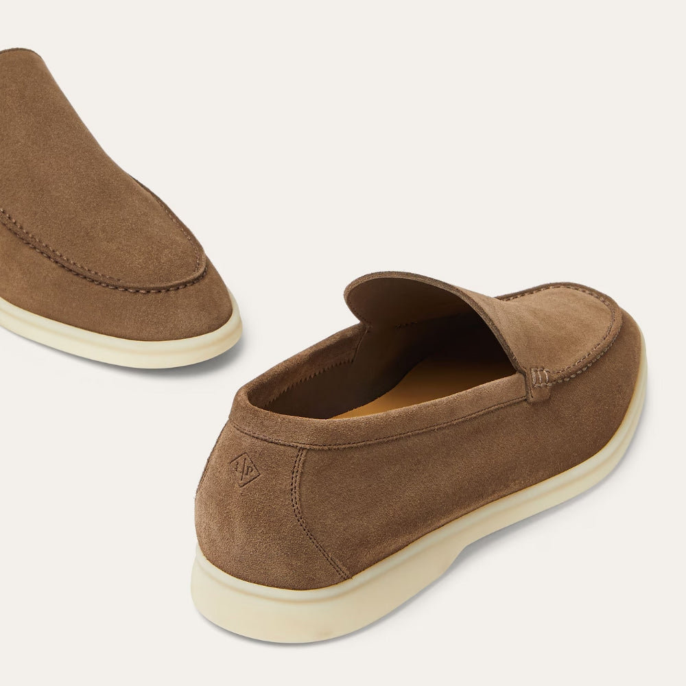 Loro Piana Summer Walk Suede Loafers - Dusk (H0X4)