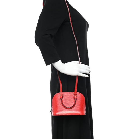 Louis Vuitton Epi Alma Nano BB Handbag - Red