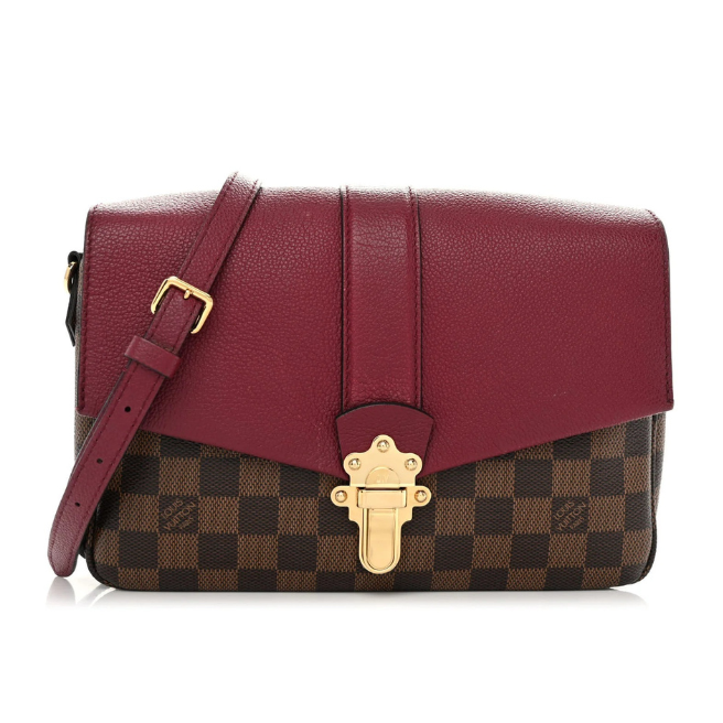 Louis Vuitton Damier Ebene Clapton Crossbody Shoulder Bag - Brown
