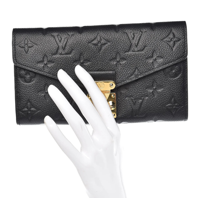 Louis Vuitton Monogram Empreinte Metis Wallet - Black