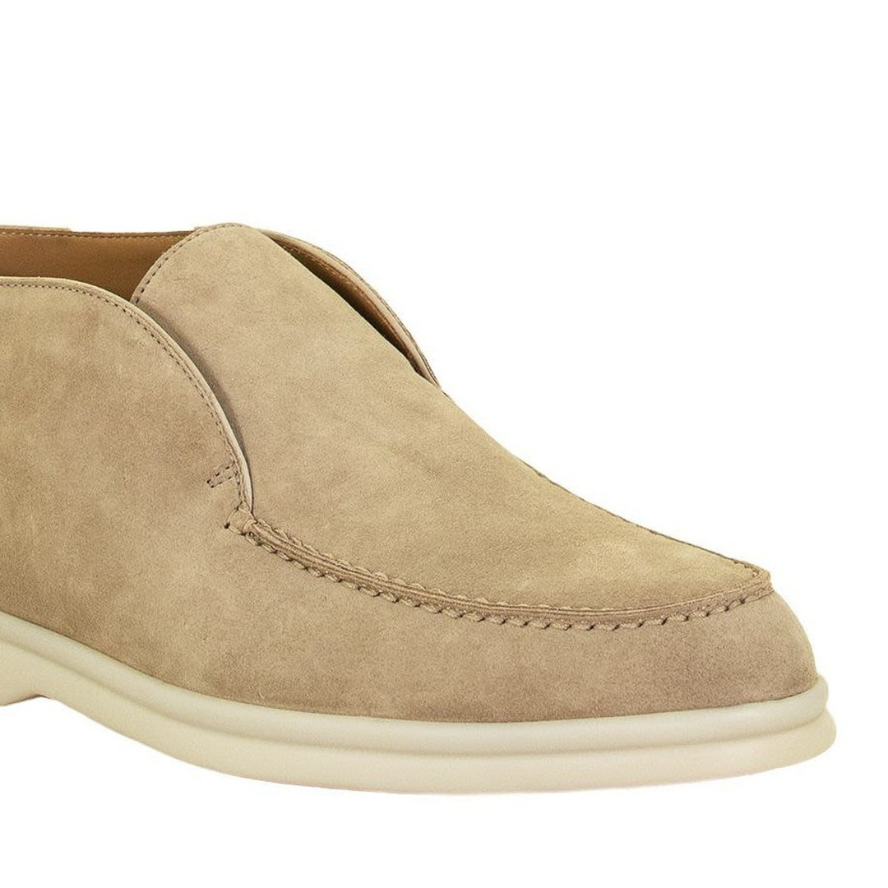 Loro Piana Open Walk The Comfort of Elegance® Ankle Boots – Light Wood Smoke (H755)