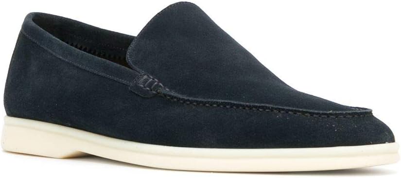 Loro Piana Summer Walk Suede Loafers - Classic Blue (178)