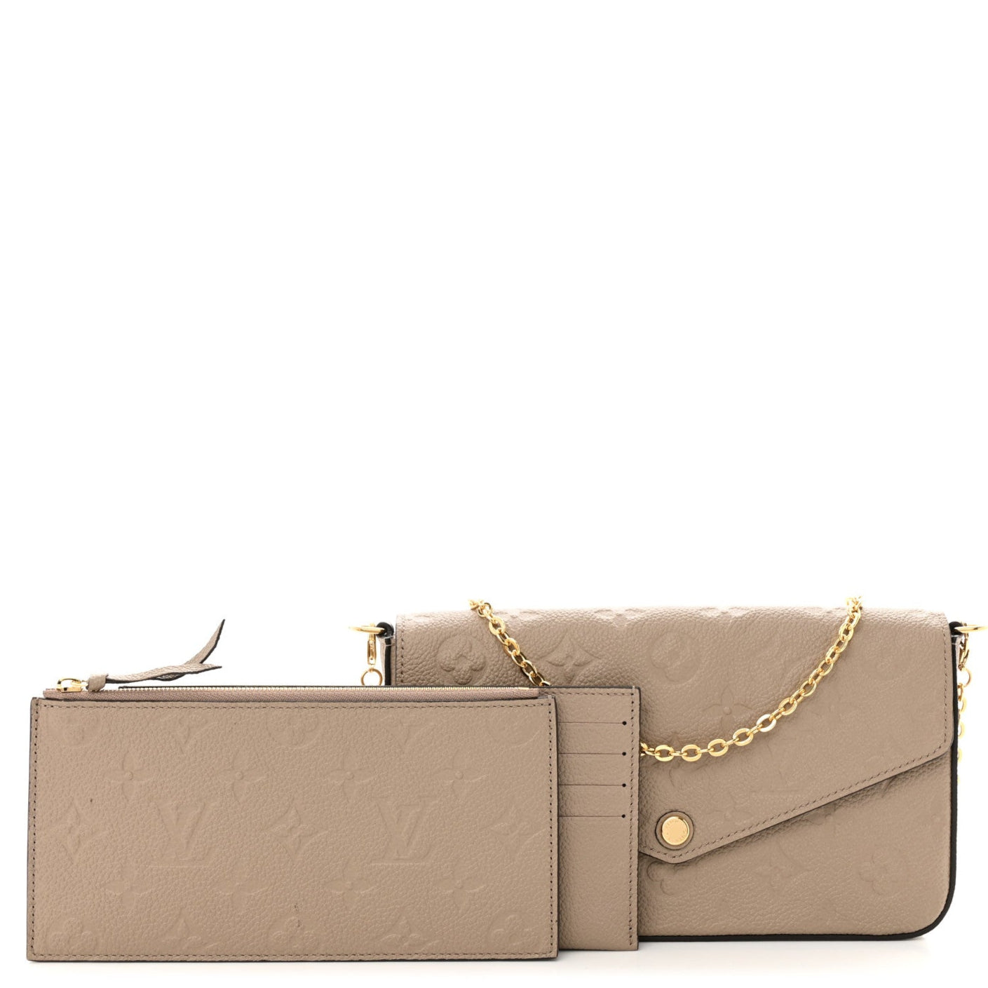 Louis Vuitton Pochette Félicie Wallet Shoulder Bag - Tourterelle