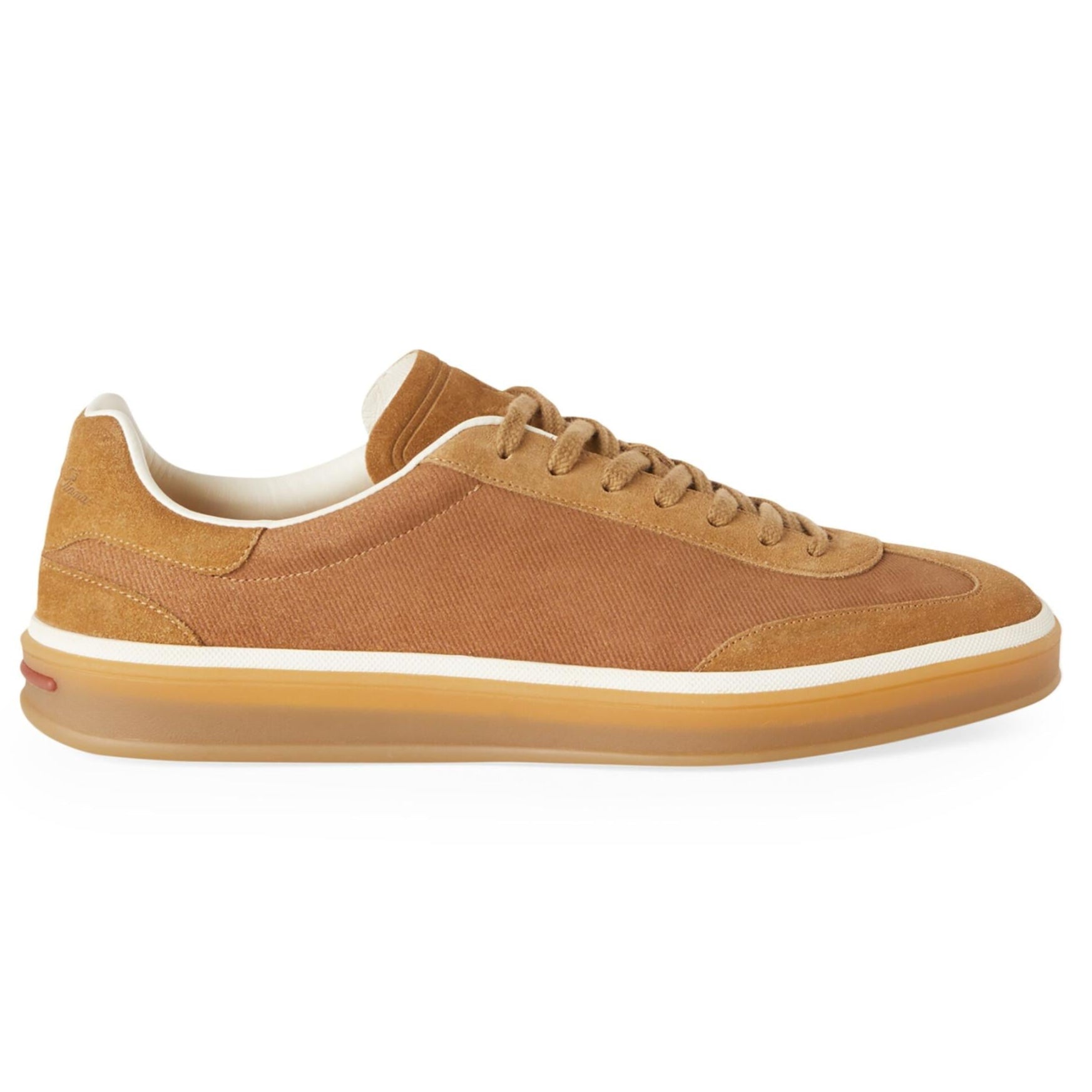 Loro Piana Tennis Walk Suede Calf Split Sneakers - Bark Wood (E0CF)