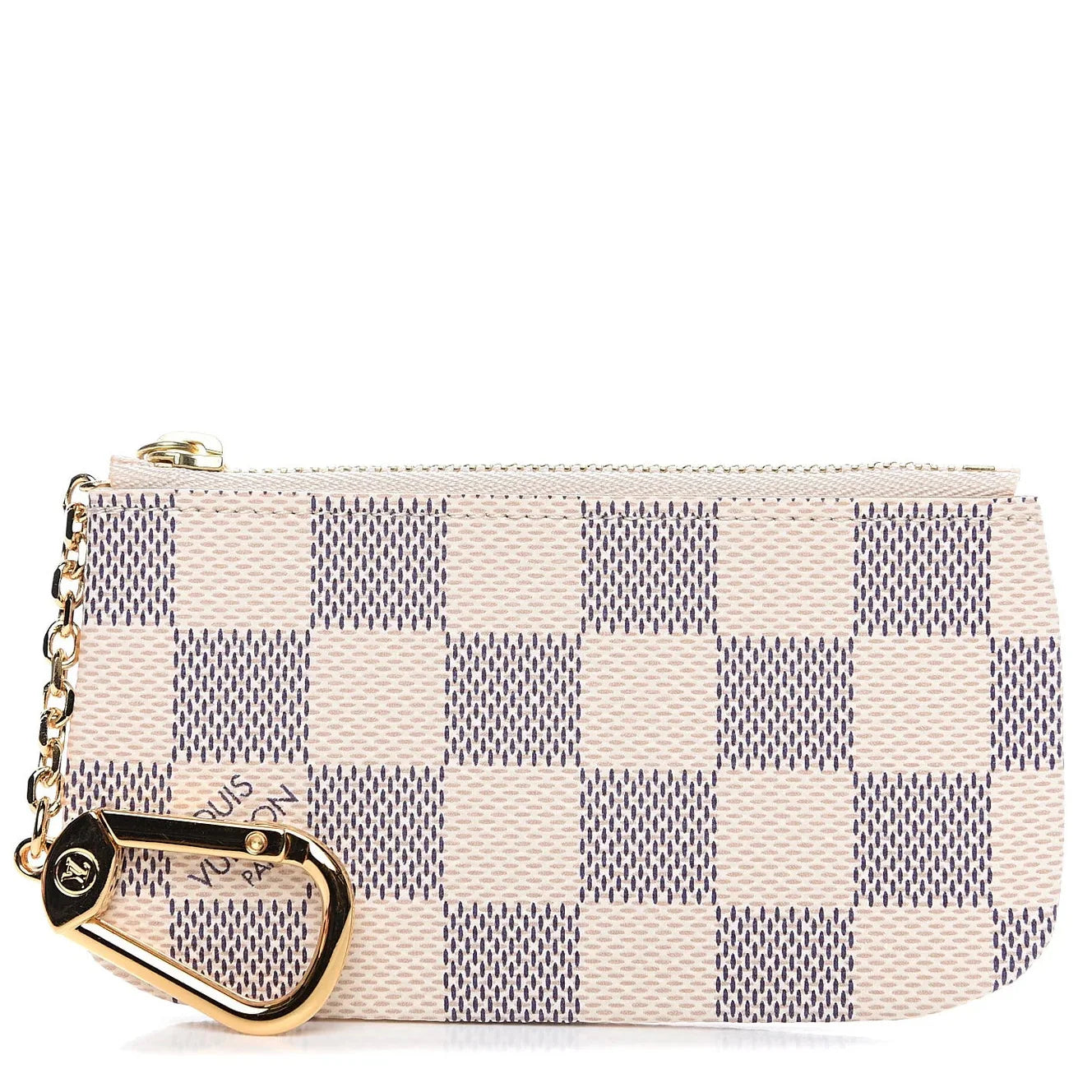 Louis Vuitton Damier Azur Key Pouch - White