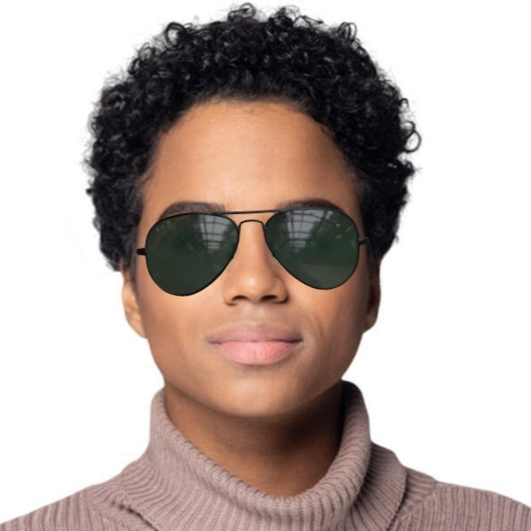 Ray Ban Aviator Classic RB3025 002/58 Black Frame Sunglasses