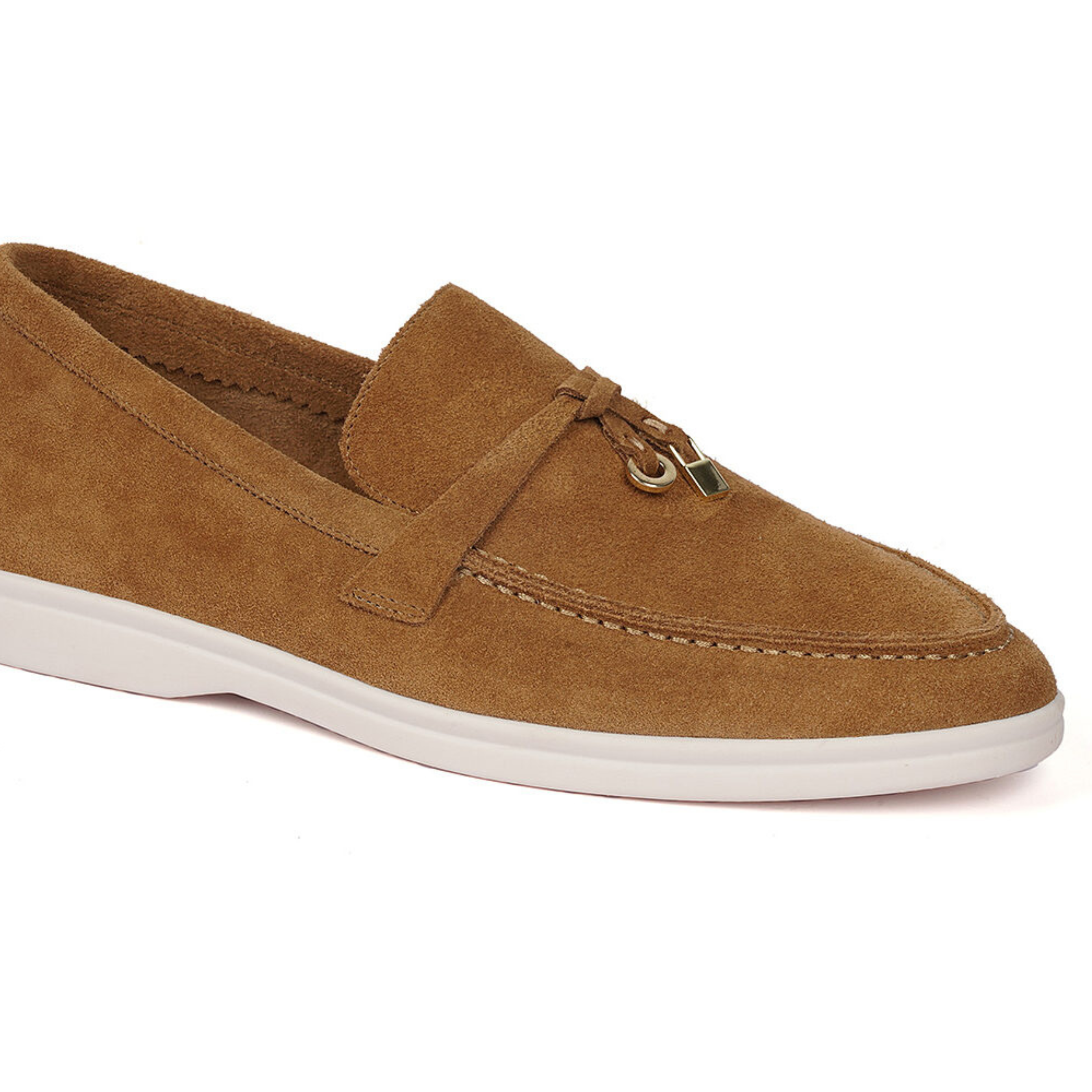 Loro Piana Summer Charms Suede Loafers - Brown (105)