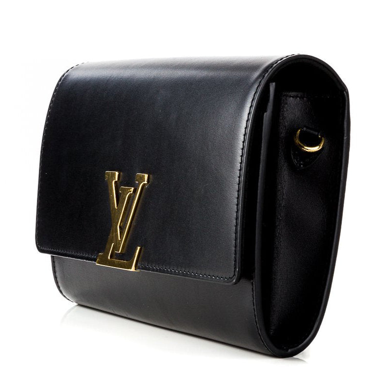 Louis Vuitton Pochette Louise Chain Clutch - Black