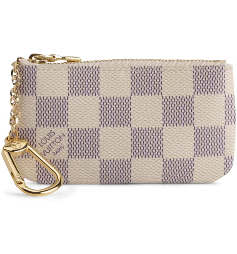 Louis Vuitton Damier Azur Key Pouch - White
