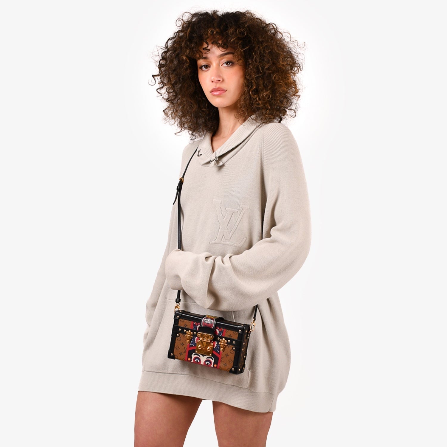 Louis Vuitton x Kansai Yamamoto Monogram Reverse Petite Malle Crossbody Bag - Brown