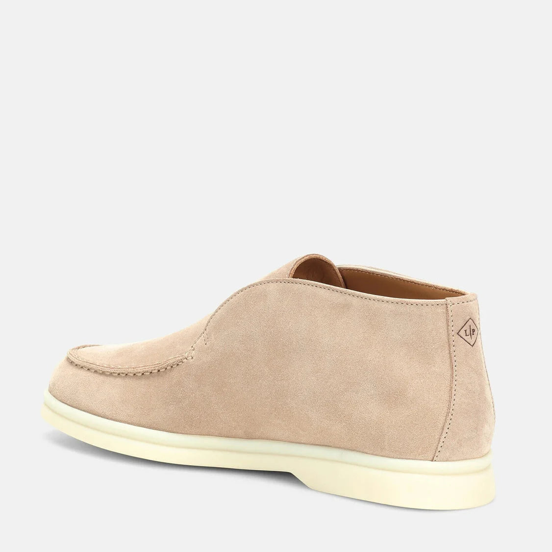 Loro Piana Open Walk Suede Ankle Boots - Beige
