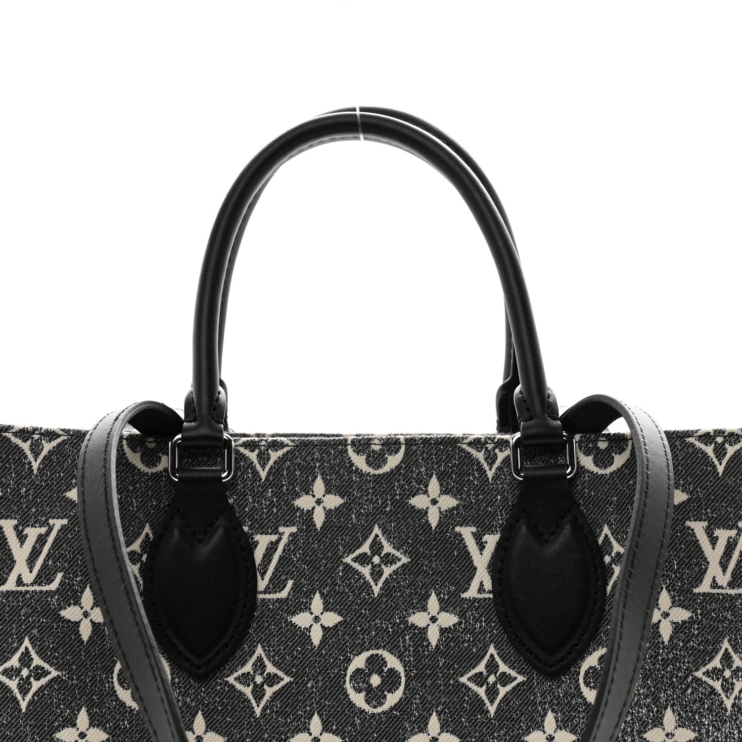 Louis Vuitton Monogram Jacquard Denim OnTheGo MM Tote Bag - Black