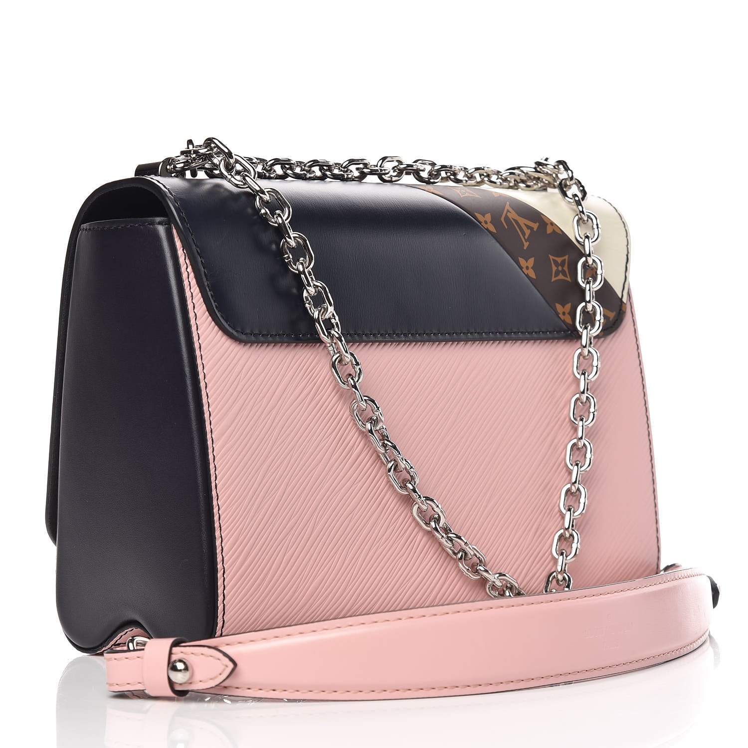 Louis Vuitton Epi Monogram Tape Twist Shoulder Bag - Rose White