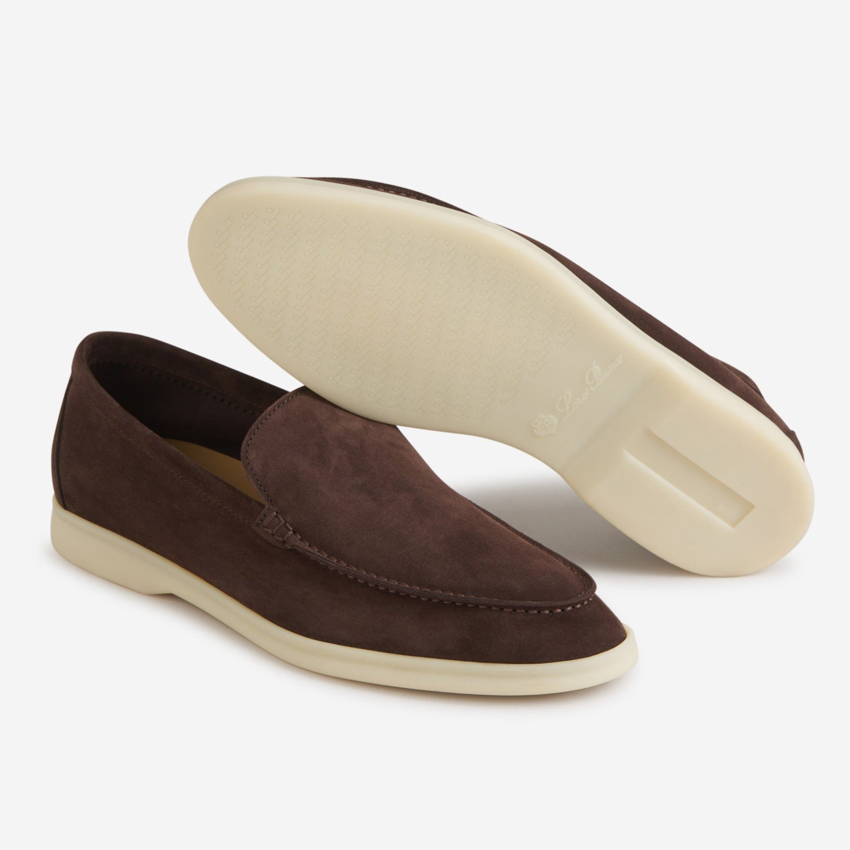 Loro Piana Summer Walk Suede Loafers - Amarone (Q08F)