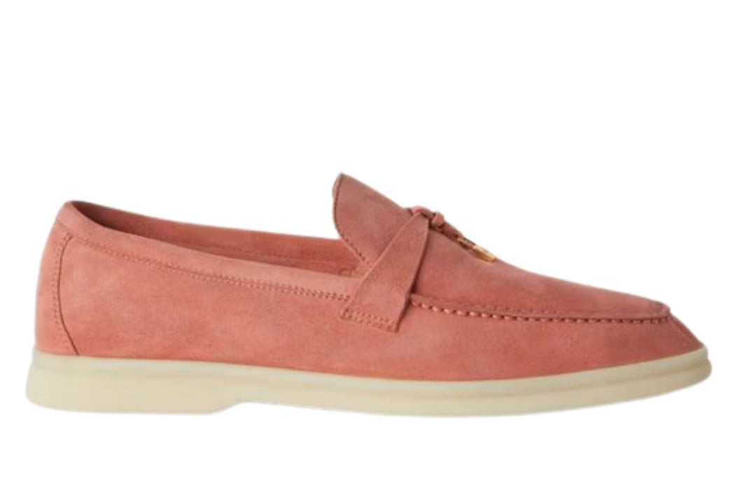 Loro Piana Summer Charms Suede Loafers - Wild Mauve (015)