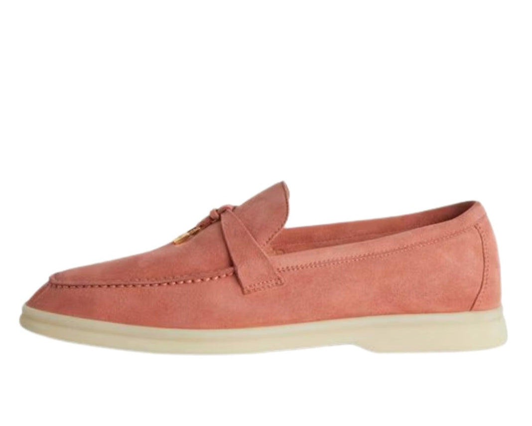 Loro Piana Summer Charms Suede Loafers - Wild Mauve (015)