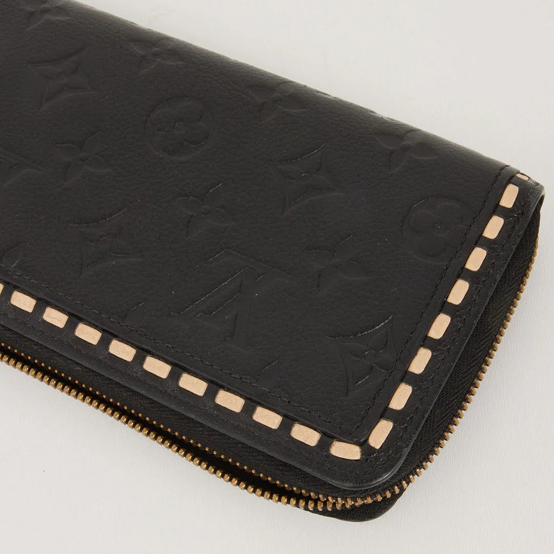 Louis Vuitton Monogram Empreinte Zippy Wallet - Black