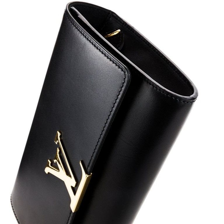 Louis Vuitton Pochette Louise Clutch Shoulder Bag - Black