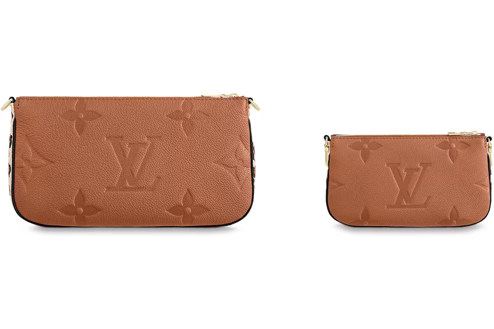 Louis Vuitton Wild At Heart Multi Pochette Accessoires Crossbody Bag - Caramel Brown
