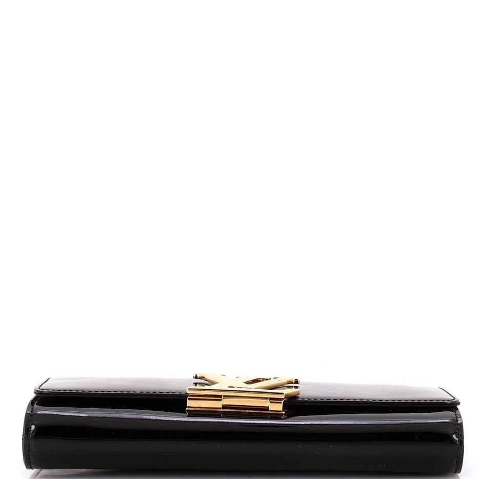 Louis Vuitton Vernis Louise Clutch Wallet - Black