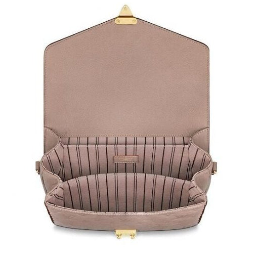 Louis Vuitton Monogram Empreinte Pochette Metis Handbag - Beige