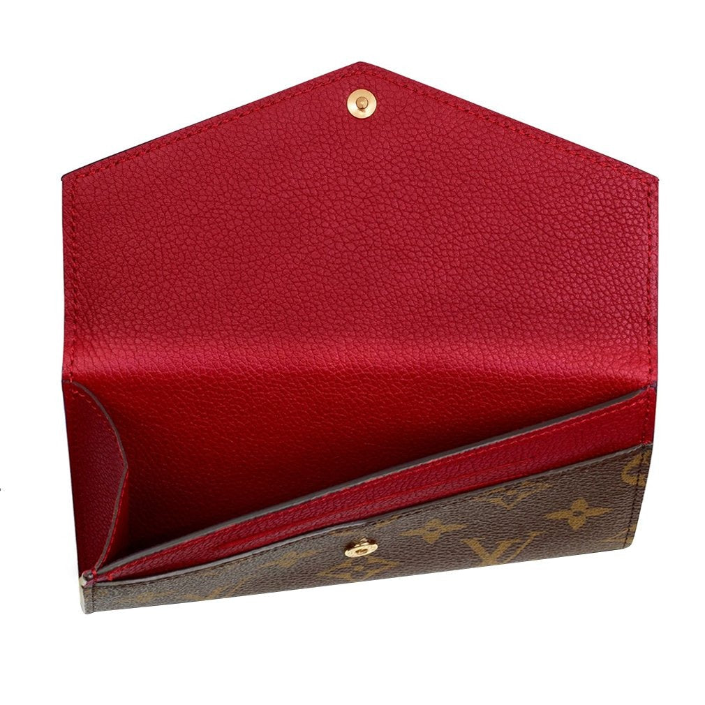 Louis Vuitton Compact Wallet Pallas - Red & Brown