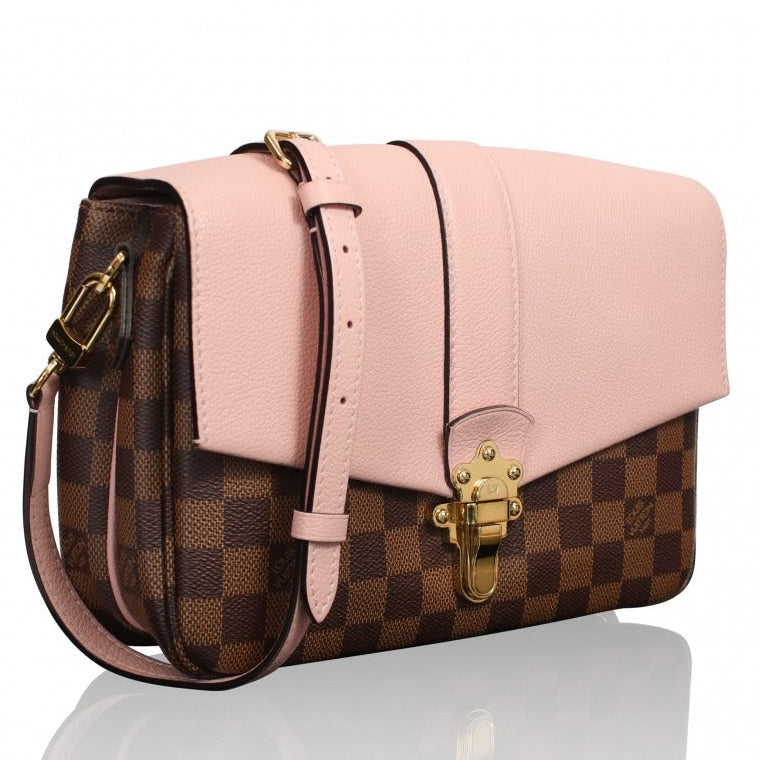 Louis Vuitton Damier Ebene Clapton Crossbody Bag - Magnolia Pink