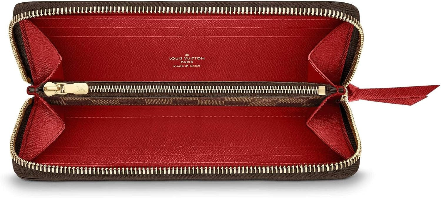 Louis Vuitton Damier Ebene Canvas Clémence Wallet - Brown