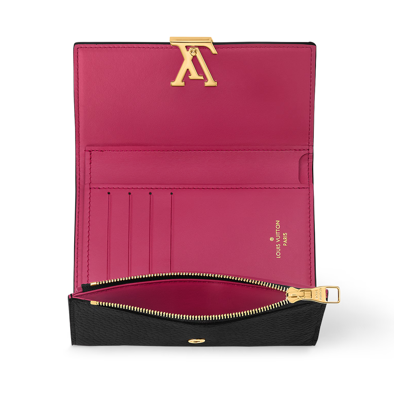 Louis Vuitton Capucines Compact Wallet - Black Rose