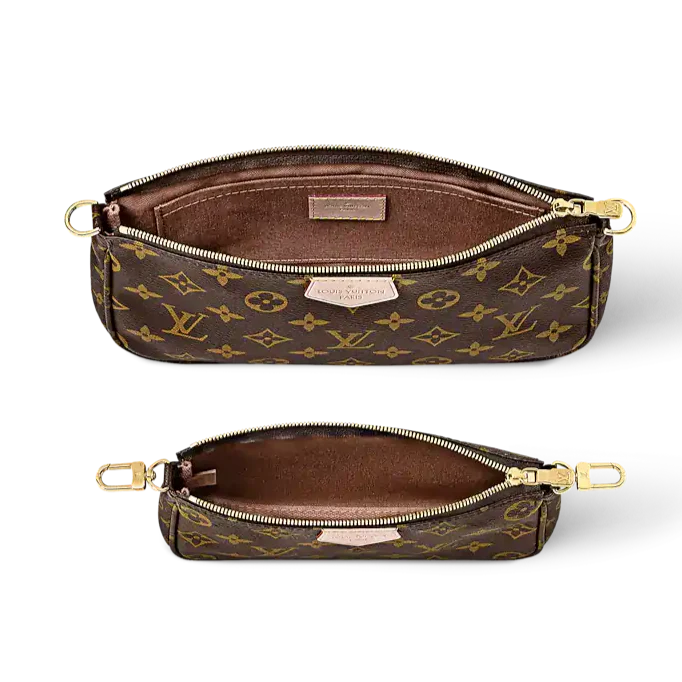 Louis Vuitton Mongram Canvas Multi Pochette Accessoires Crossbody Bag - Khaki