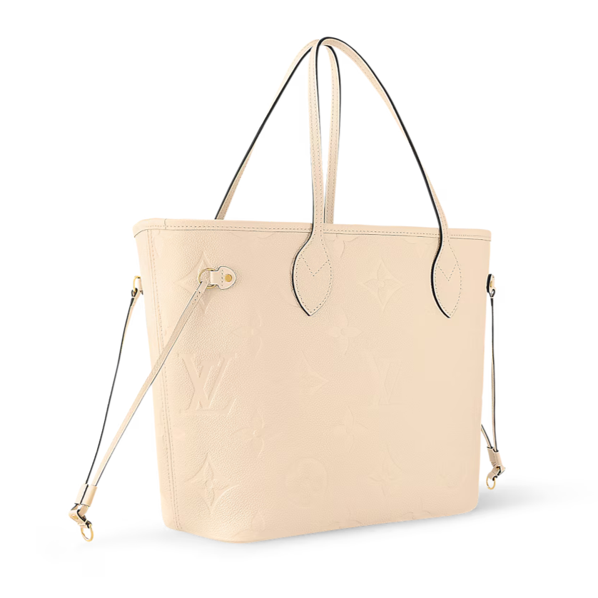 Louis Vuitton Neverfull MM Tote Bag - Cream