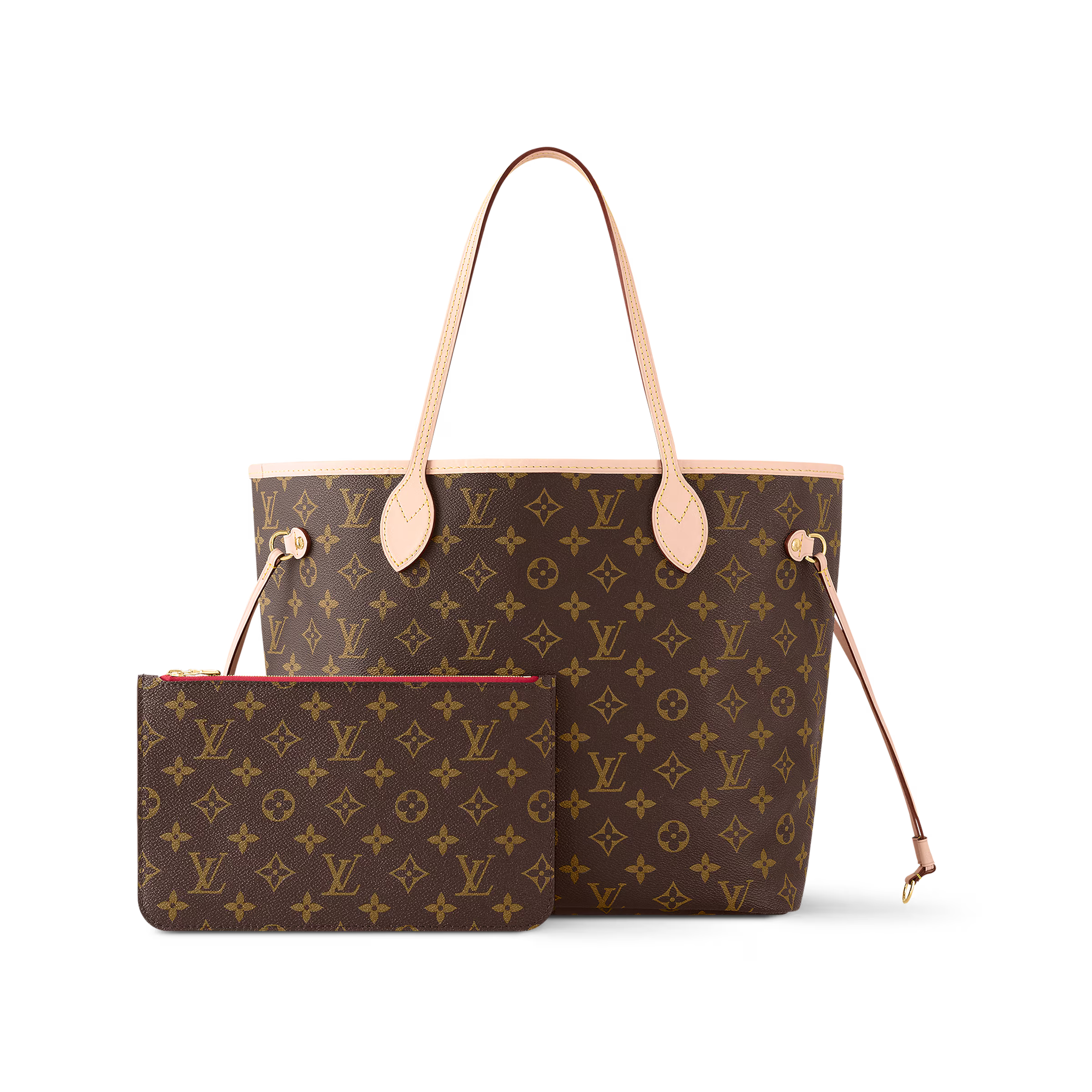 Louis Vuitton Neverfull MM Tote Bag - Cerise
