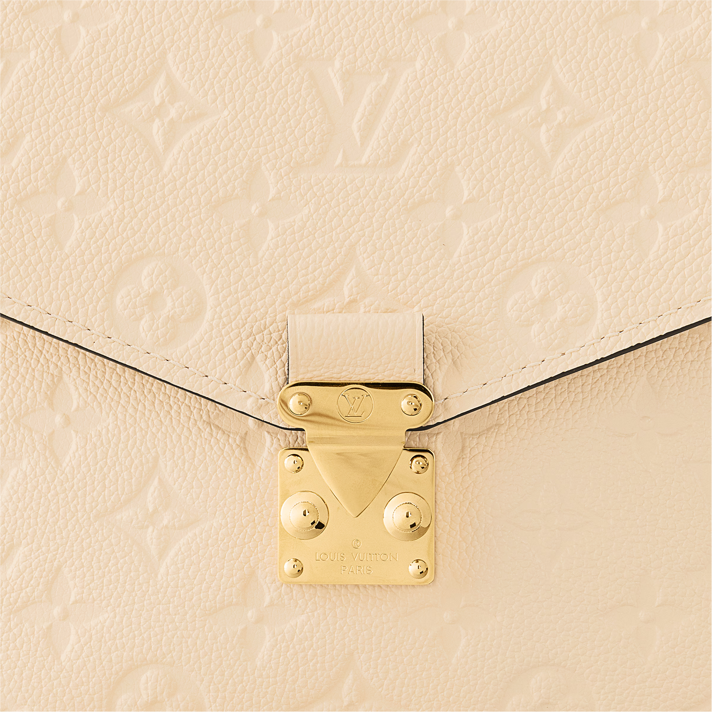 Louis Vuitton Monogram Empreinte Pochette Metis Handbag - Creme