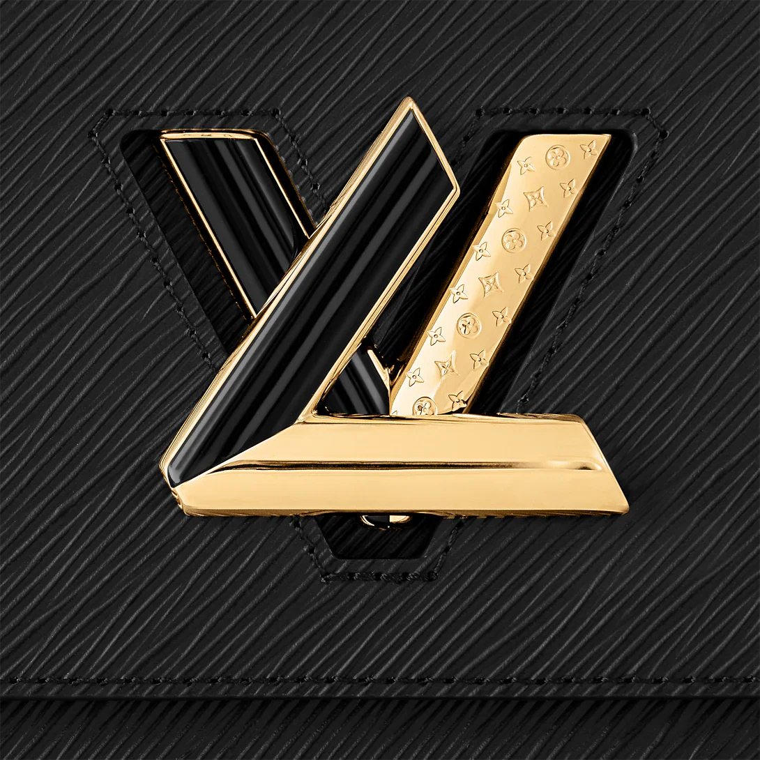 Louis Vuitton Twist MM Chain Shoulder Bag - Black