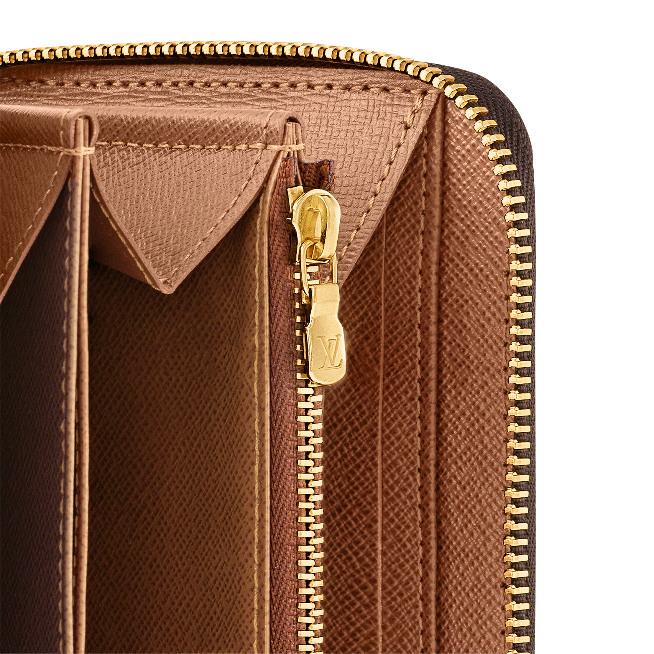 Louis Vuitton Monogram Canvas Zippy Wallet - Brown