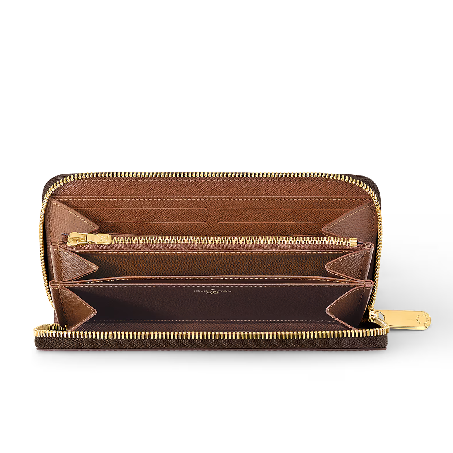 Louis Vuitton Monogram Canvas Zippy Wallet - Brown