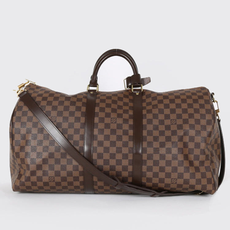 Louis Vuitton Keepall Bandoulière 55 Duffle Bag - Damier Ebene