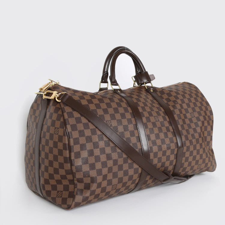 Louis Vuitton Keepall Bandoulière 55 Duffle Bag - Damier Ebene